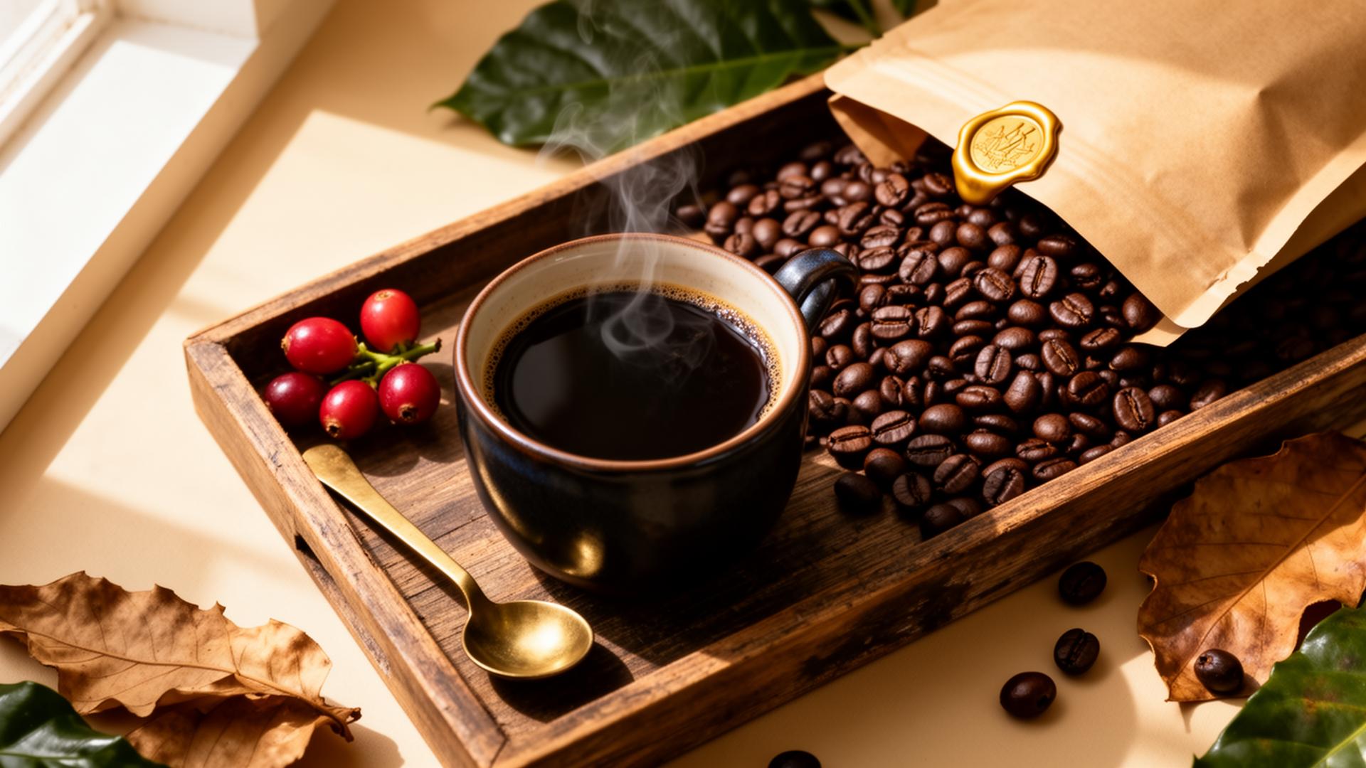 Café Luwak en cours de dégustation